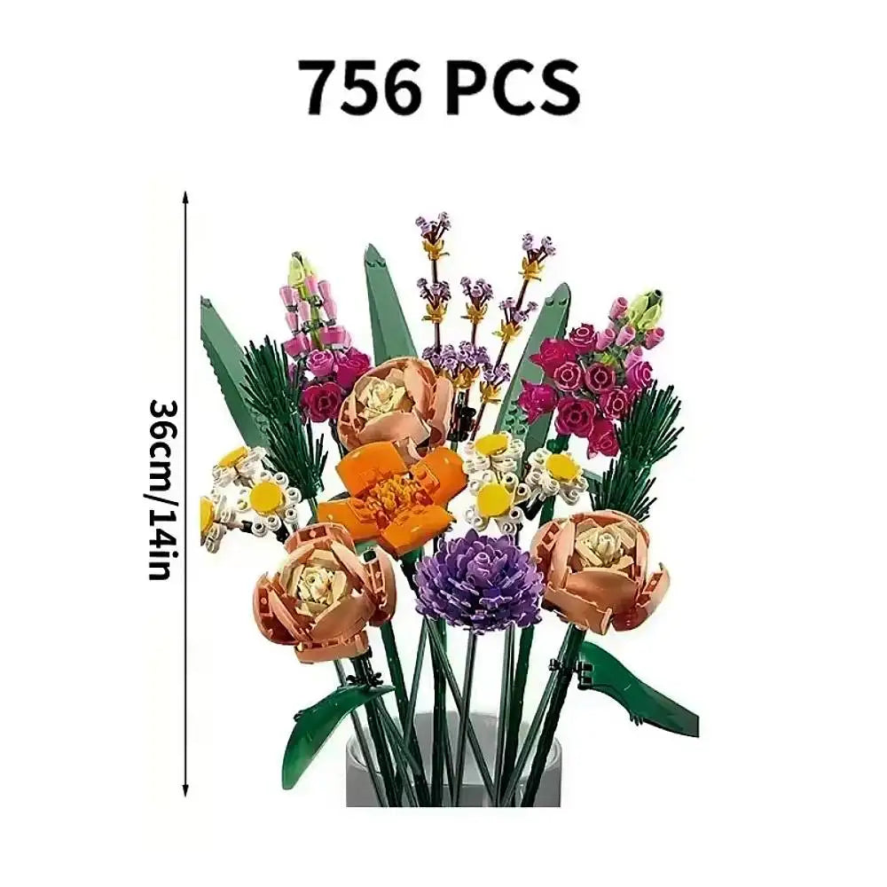 זר פרחים קלאסי-756 חלקים